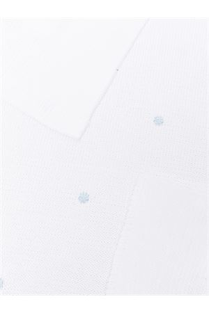 White polka-dot embroidered blanket LITTLE BEAR KIDS | 8102BCOCIELO